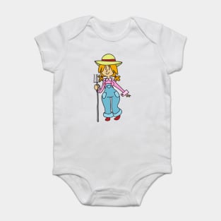 Rehaired Farmer Girl Baby Bodysuit